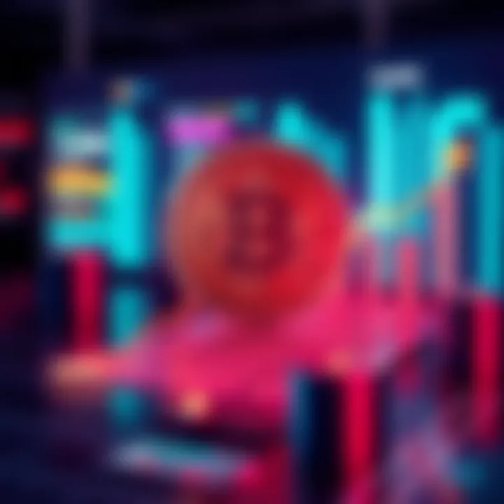 A graphic showing a Bitcoin symbol with an increasing graph, representing the acquisition of more Bitcoin holdings.