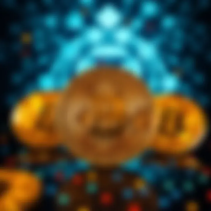 Bitcoin and AI Symbolism A graphic showing Bitcoin symbols with a broken AI icon background, representing the shift of investment focus from AI to Bitcoin.