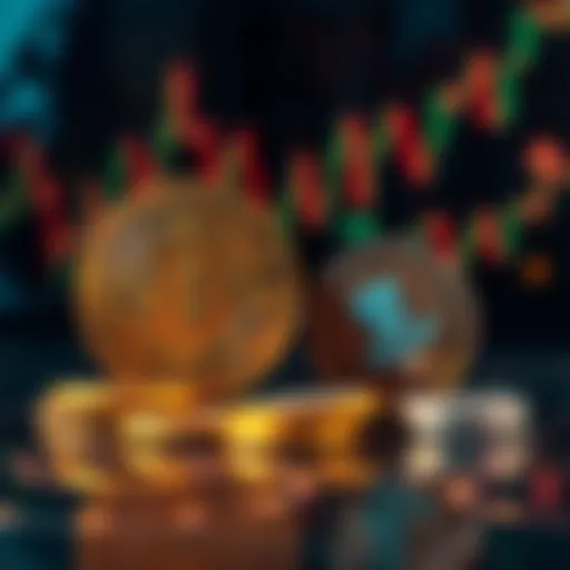 Bitcoin and altcoins market analysis Visual representation of Bitcoin's strong performance compared to struggling altcoins in a market analysis setting.