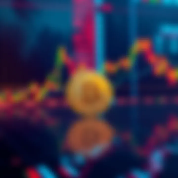 Bitcoin Analysis with Financial Charts A visual of Bitcoin charts with inflation data and interest rate announcements in the background, showing market trends and analysis.