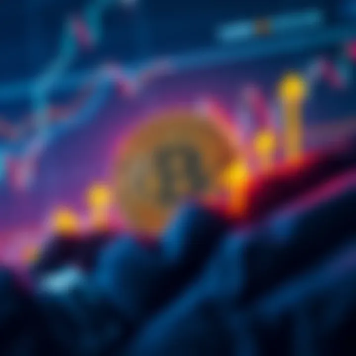 A graphic showing Bitcoin's price nearing $105,000, with upward arrows and market analysis visuals in the background.