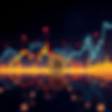 A graph displaying a downward trend in Bitcoin prices, symbolizing the current bear market.