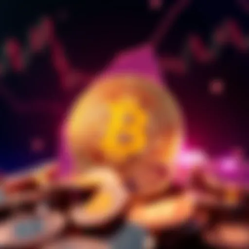 A visual representation of Bitcoin transitioning from whole coins to fractions, illustrating the impact on the crypto market's psychology.