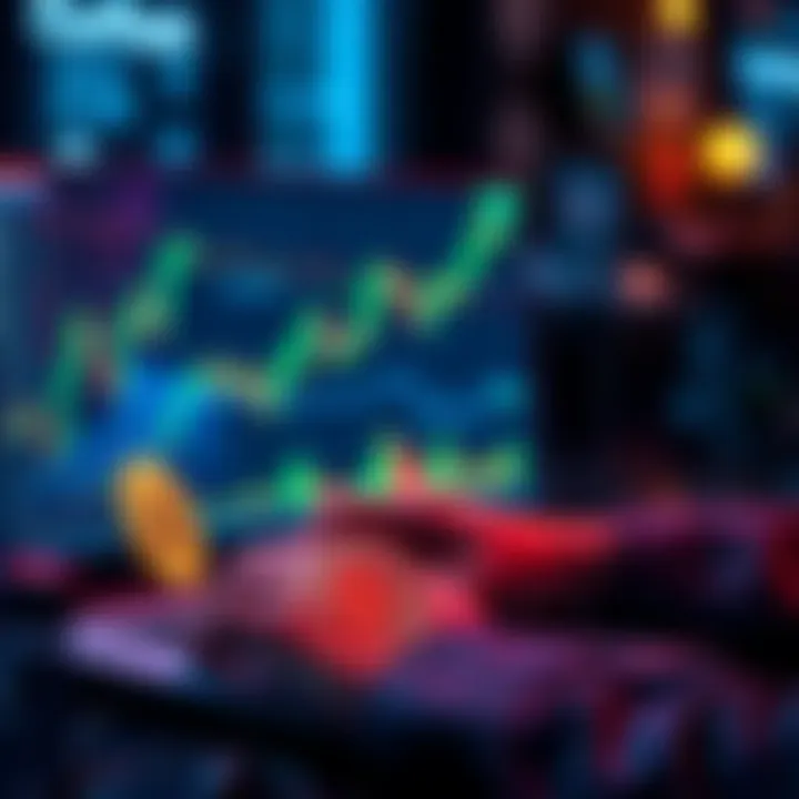 Bitcoin buying opportunity A person analyzing Bitcoin charts on a laptop with a visible Bitcoin logo, indicating investment strategy