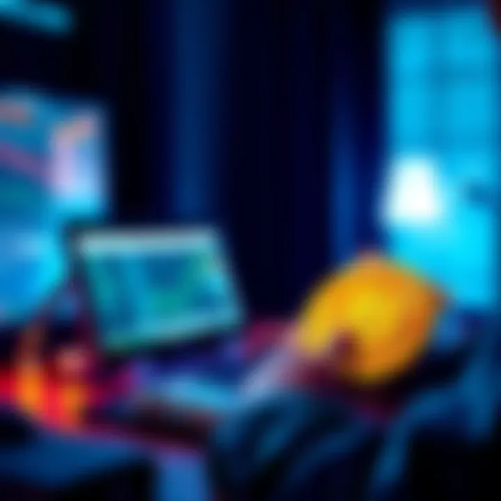 A person using a computer to convert Bitcoin to cash, showing a digital wallet and cash withdrawal