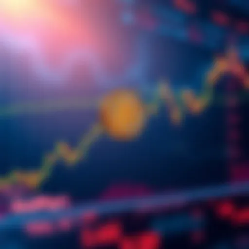 A Bitcoin price chart showing a downward trend with a trendline indicating a potential market bottom and recovery signs.