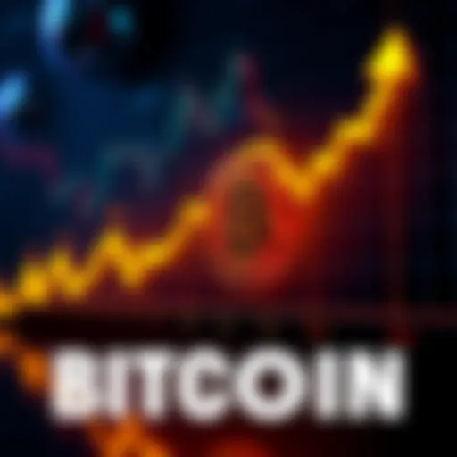 A graphic showing a Bitcoin price chart with a noticeable upward trend, indicating investor interest in potential price increases.