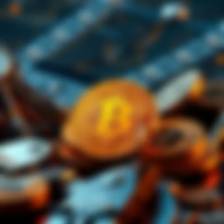 A visual representation of Bitcoin commandments including secure keys and long-term holding