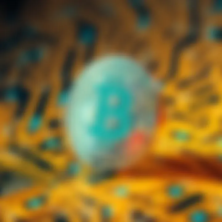 A visual representation of Bitcoin symbol with digital circuit patterns in the background, showcasing its technology and revolutionary nature.