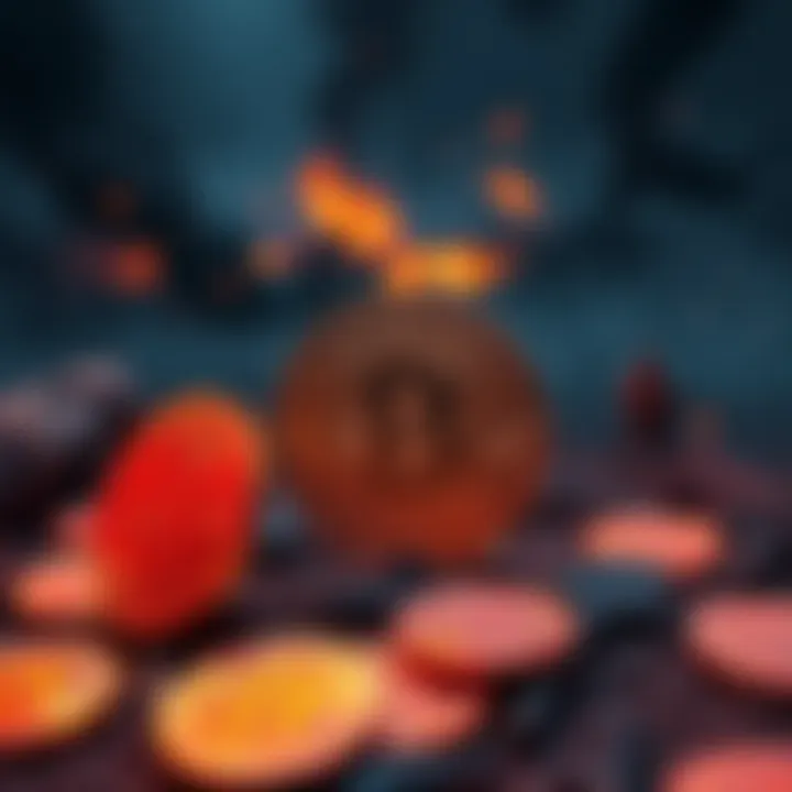 Bitcoin and Conflict An illustration showing Bitcoin symbols with a backdrop of war imagery, representing its role in financing and defunding conflicts.