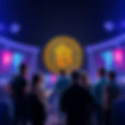 A group of people discussing Bitcoin in a forum setting, sharing ideas and asking questions.
