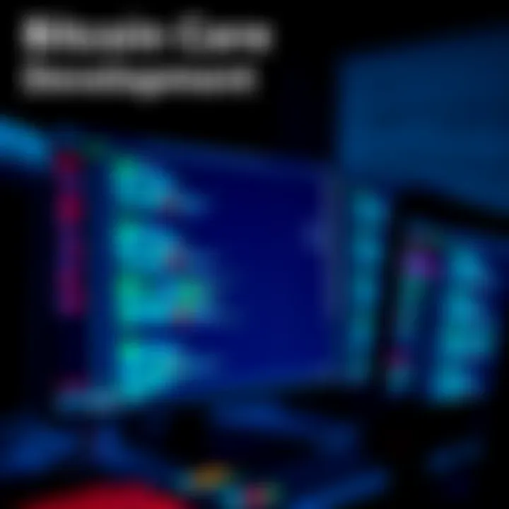 A developer reviews Bitcoin core source code on a computer screen, highlighting areas for improvement in C++.