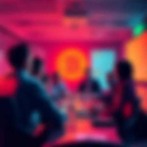 Bitcoin core team governance discussion People discussing Bitcoin core team governance issues in a meeting setting, highlighting concerns about centralized control