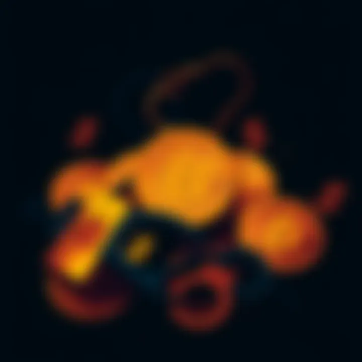 A dark illustration of Bitcoin coins surrounded by shadows and symbols of crime like handcuffs and dollar signs.