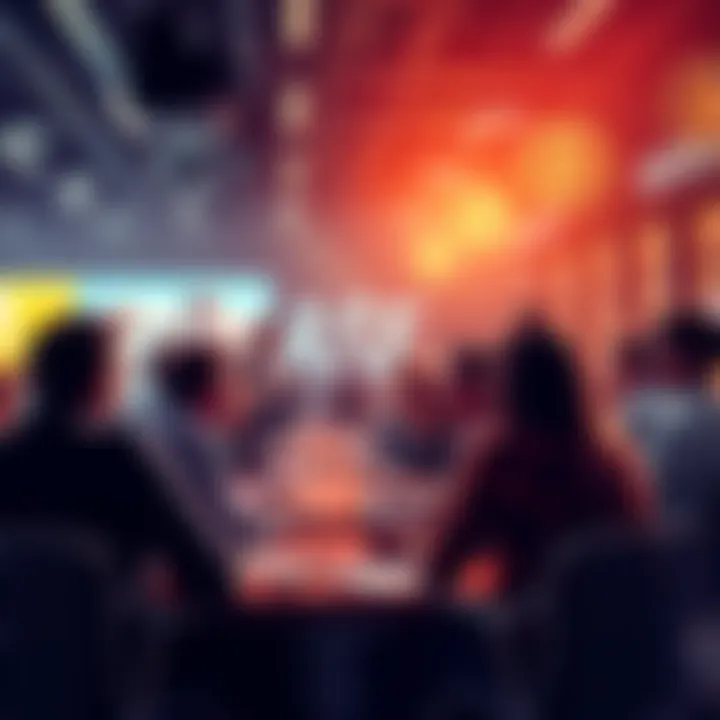 A group of people engaging in a lively Bitcoin discussion in a forum setting.