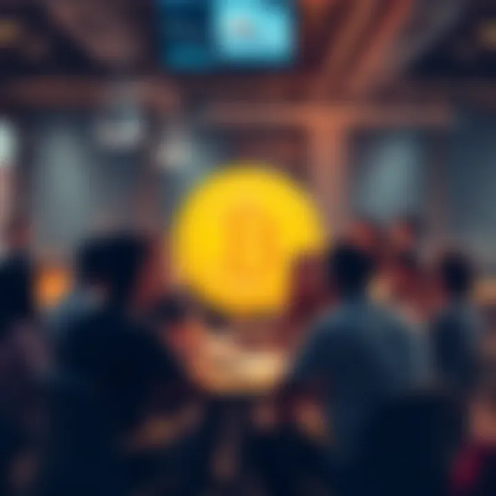 A group of people chatting about Bitcoin in a lively forum setting