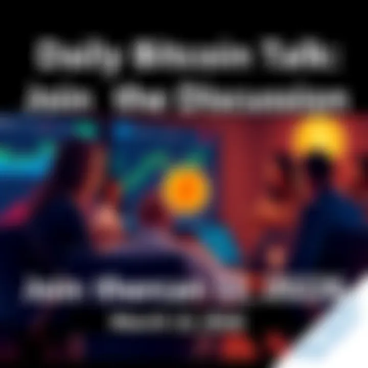 A group of people discussing Bitcoin with charts and laptops.