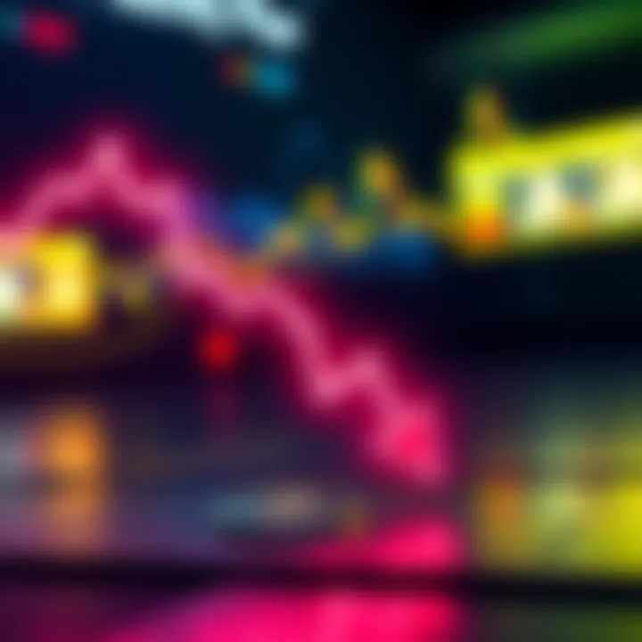 A graphic representation of Bitcoin's value decline with a downward trend line, symbolizing market drawdown and hard money transformation.