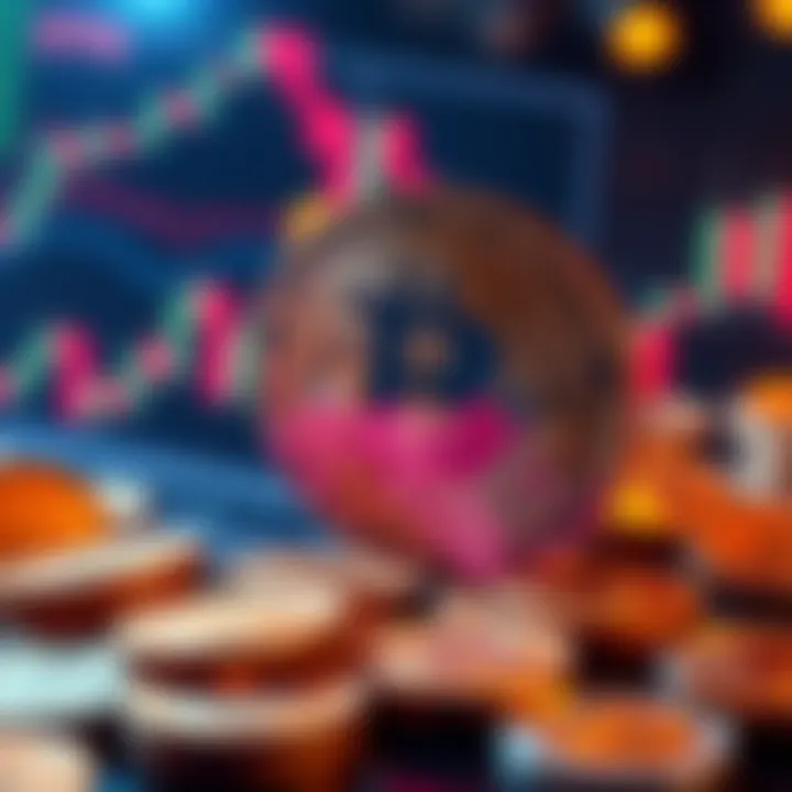 Bitcoin and ETFs Concept A visual representation of Bitcoin coins transitioning into an ETF chart, symbolizing the move for easier inheritance and tax benefits.