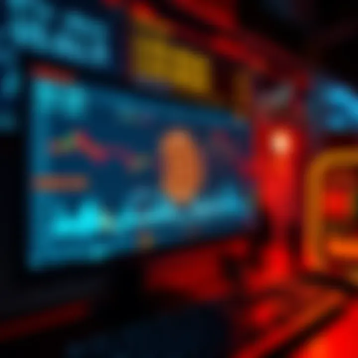 A computer screen displaying various Bitcoin exchange options with graphs and data
