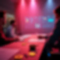 A group of people debating the future of Bitcoin with charts and graphs on a table, showcasing transaction fees and potential changes needed.