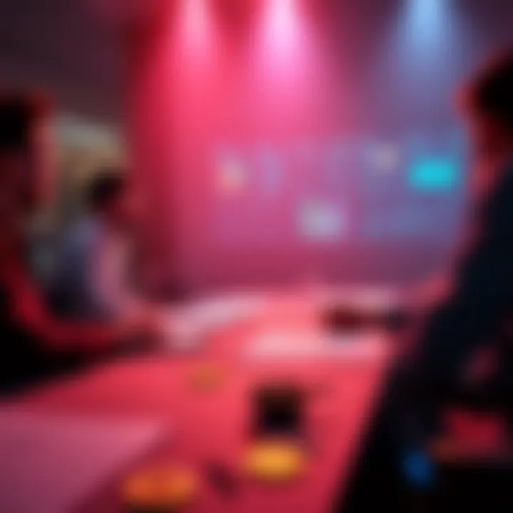 A group of people debating the future of Bitcoin with charts and graphs on a table, showcasing transaction fees and potential changes needed.