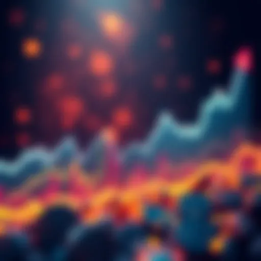 Bitcoin's Future Trends Graph showing Bitcoin's price fluctuations over time with an upward and downward trend line, symbolizing potential growth and decline in the 2030s.