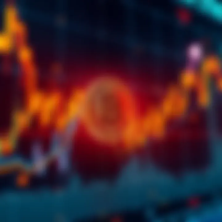 Graph showing Bitcoin price fluctuations with arrows indicating market manipulation by traders, highlighting Jane Street's influence.