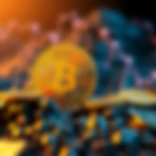 A visual comparison of Bitcoin and gold symbols, with Bitcoin highlighted as a safer investment option according to JPMorgan.