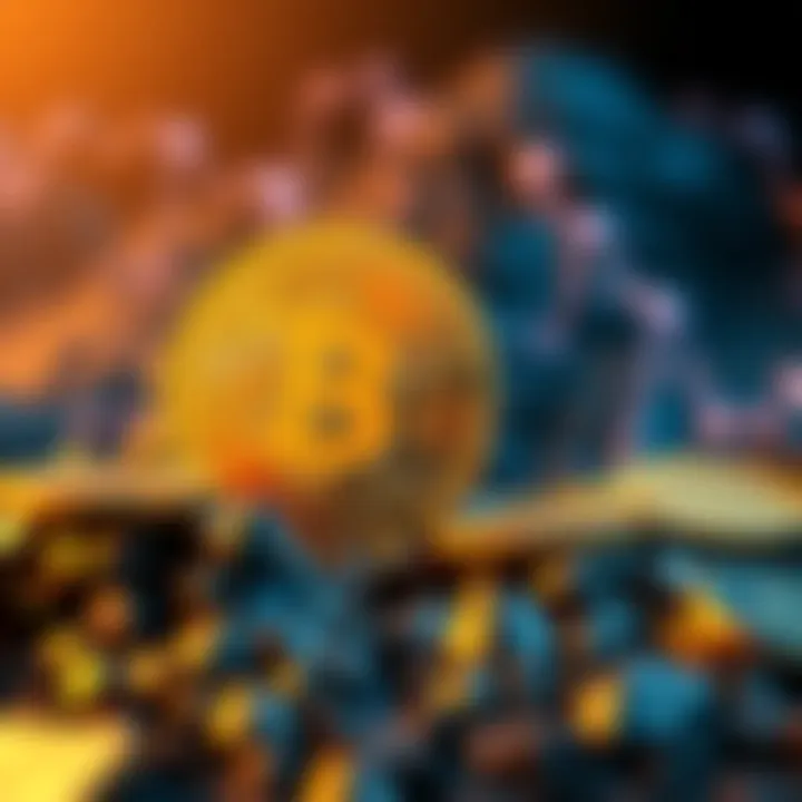 A visual comparison of Bitcoin and gold symbols, with Bitcoin highlighted as a safer investment option according to JPMorgan.