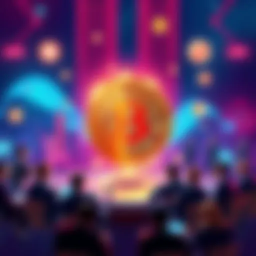 A visual representation of the Bitcoin governance debate featuring miners, developers, and users discussing proposals.