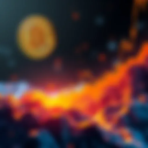 A graphic representation showing Bitcoin's value climbing towards $1 million with a growing market cap illustration