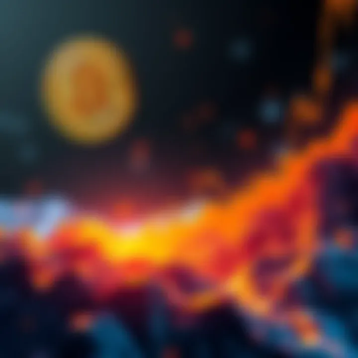 Bitcoin reaching high value A graphic representation showing Bitcoin's value climbing towards $1 million with a growing market cap illustration