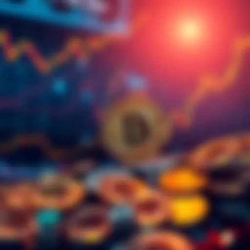 A visual representation of Bitcoin's rise in 2025, featuring graphs and digital coins, highlighting key trends and innovations in cryptocurrency.