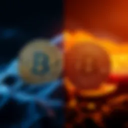 A visual representation showing Bitcoin and Hedera logos side by side, symbolizing the sentiment shift among investors four months after the Bitcoin to Hedera swap discussion.