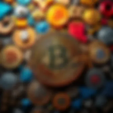 A collage of symbols representing Bitcoin's key improvement proposals, showcasing aspects like security, scalability, and user experience.