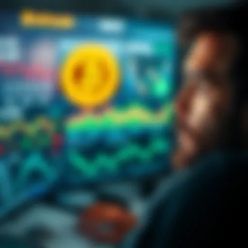 A person looking at a computer screen displaying Bitcoin information and statistics, with a thoughtful expression, symbolizing the quest for clear answers.