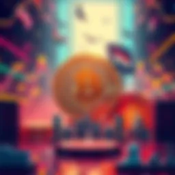 A visual representation of Bitcoin and financial institutions, highlighting the trend of institutional adoption in cryptocurrency.