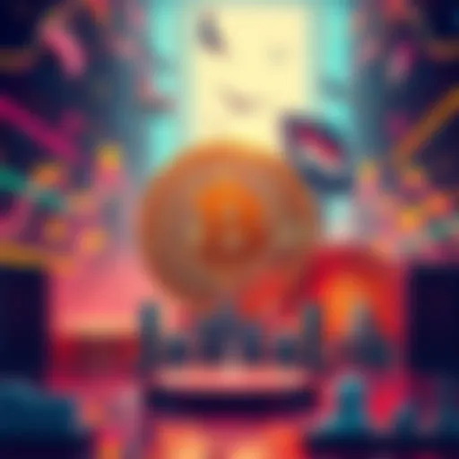 A visual representation of Bitcoin and financial institutions, highlighting the trend of institutional adoption in cryptocurrency.