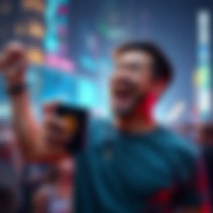 Person celebrating a $6,000 Bitcoin purchase on Coinbase with a Ledger cold wallet in hand