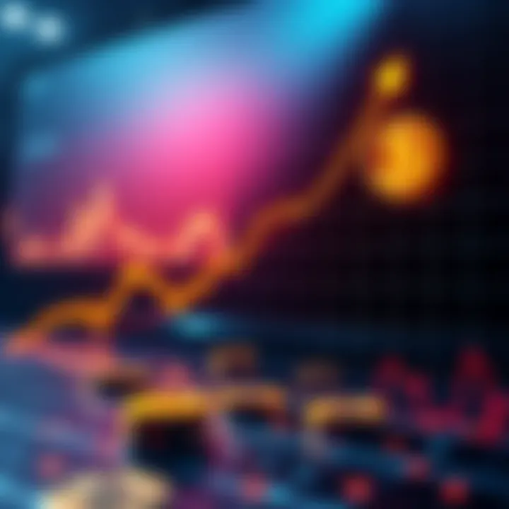 Bitcoin Investment Chart A chart showing the rise and fall of Bitcoin prices, with an upward trend indicating potential growth.