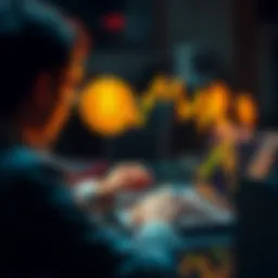 A person looking at a Bitcoin chart on a laptop, symbolizing late investment in cryptocurrency.