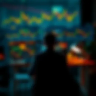 Bitcoin Investment Reflection A person sitting at a desk with a laptop open, looking thoughtfully at Bitcoin charts and graphs, symbolizing contemplation of investing in Bitcoin during a bear market.