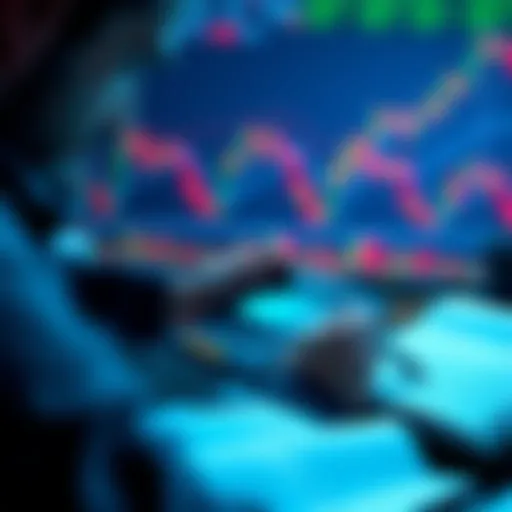 A person analyzing a Bitcoin chart with a calculator and notebook, showcasing a long-term investment mindset.