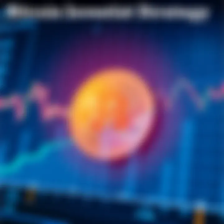 A visual representation of a financial chart showing Bitcoin price fluctuations and growth, with a focus on investment strategies amid losses.