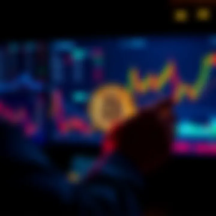 A person analyzing financial charts related to Bitcoin investments