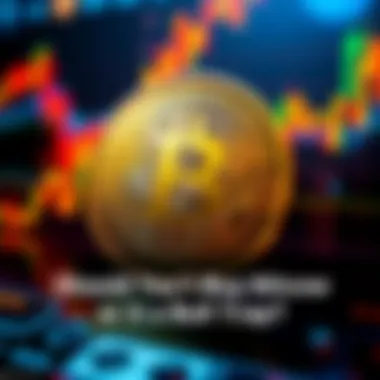 Bitcoin Market Analysis A digital representation of Bitcoin with price trends and charts in the background, indicating market movement.