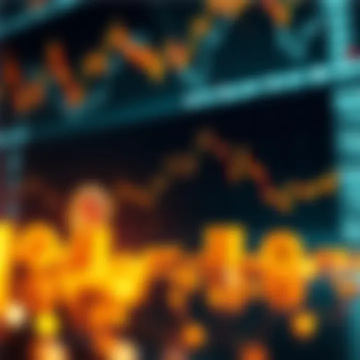 Graph showing significant decline in Bitcoin value with downward trend line