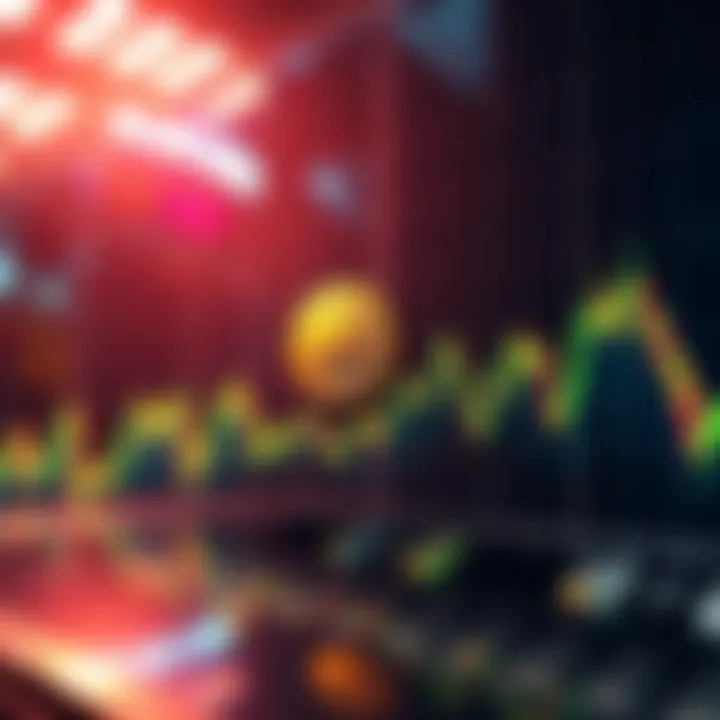 Bitcoin market trend A chart showing Bitcoin's price fluctuations with a downward trend, indicating a possible bear market ahead.