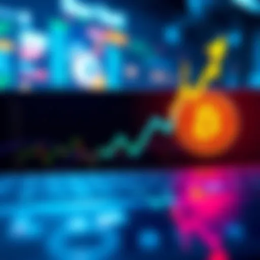 Graph showing Bitcoin price trends and cycles with upward arrows for growth expectations.